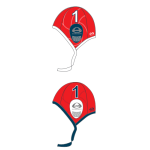 Waterpolo cap set rood. 2 caps