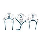 Waterpolo teamset caps wit.         13 caps THUIS